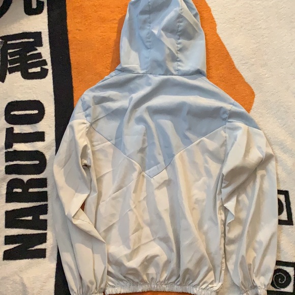 Baby blue and white windbreaker - Picture 2 of 2